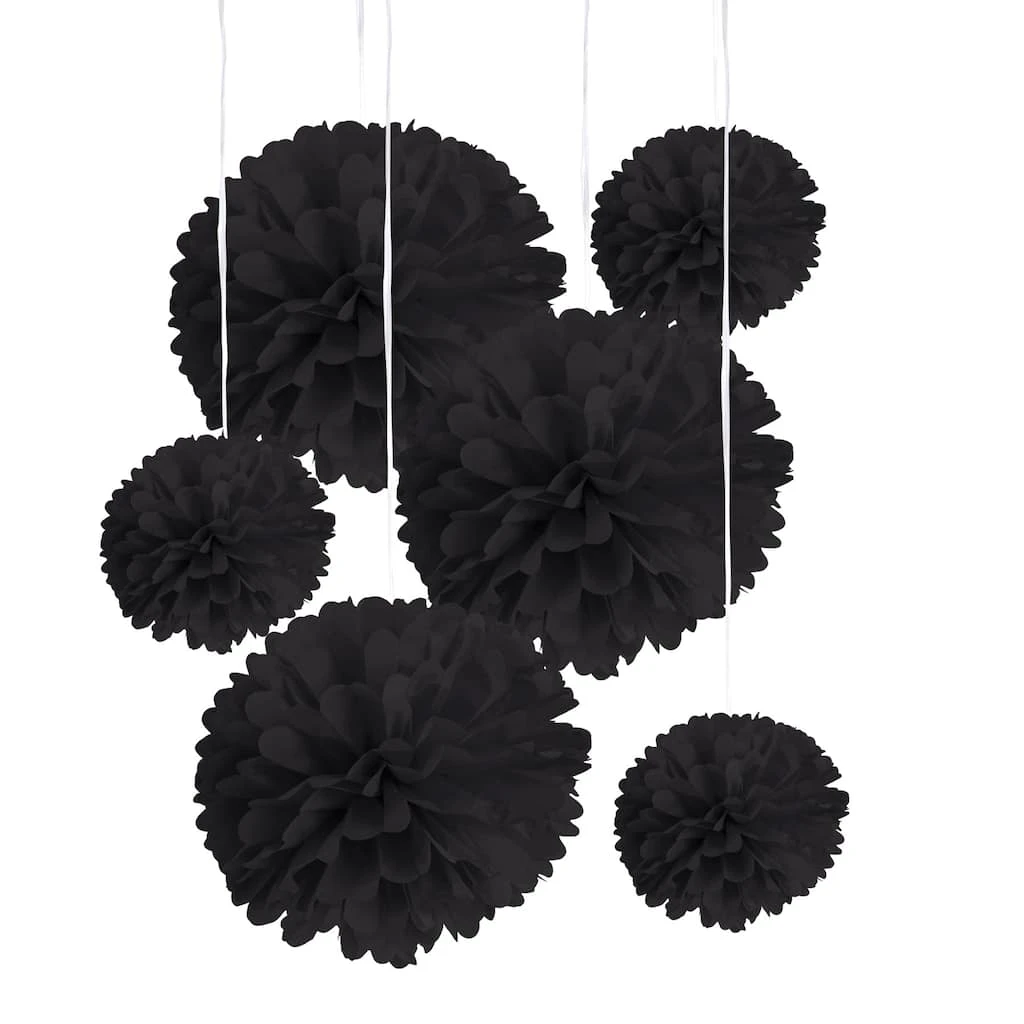 Discount 🥰 Black Paper Pom Poms By Celebrate It™ 💯 1 Discount 🥰 Black Paper Pom Poms By Celebrate It™ 💯