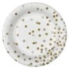 Promo 👏 Gold Dots 7" Round Paper Plates By Celebrate It™ ⭐