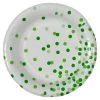 Best Sale 😀 Green Dots Round Paper Plates By Celebrate It™ 🔥