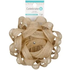 Wholesale ⌛ 5.75" Burlap Gift Bow by Celebrate It™ ✔️