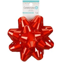 Coupon 🧨 5.75" Red Lacquer Gift Bow by Celebrate It™ 👏