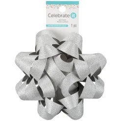 Top 10 💯 5.75" Silver Glitter Gift Bow By Celebrate It™ ⭐