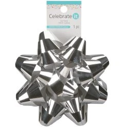 Deals ✔️ 5.75" Silver Gift Bow By Celebrate It™ ⭐