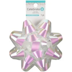 Cheap 😉 5.75" White Holographic Gift Bow By Celebrate It™ ✔️