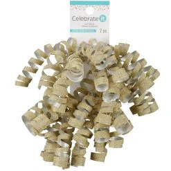 Promo 👏 Gold Glitter Twisty Bows By Celebrate It™ ✔️