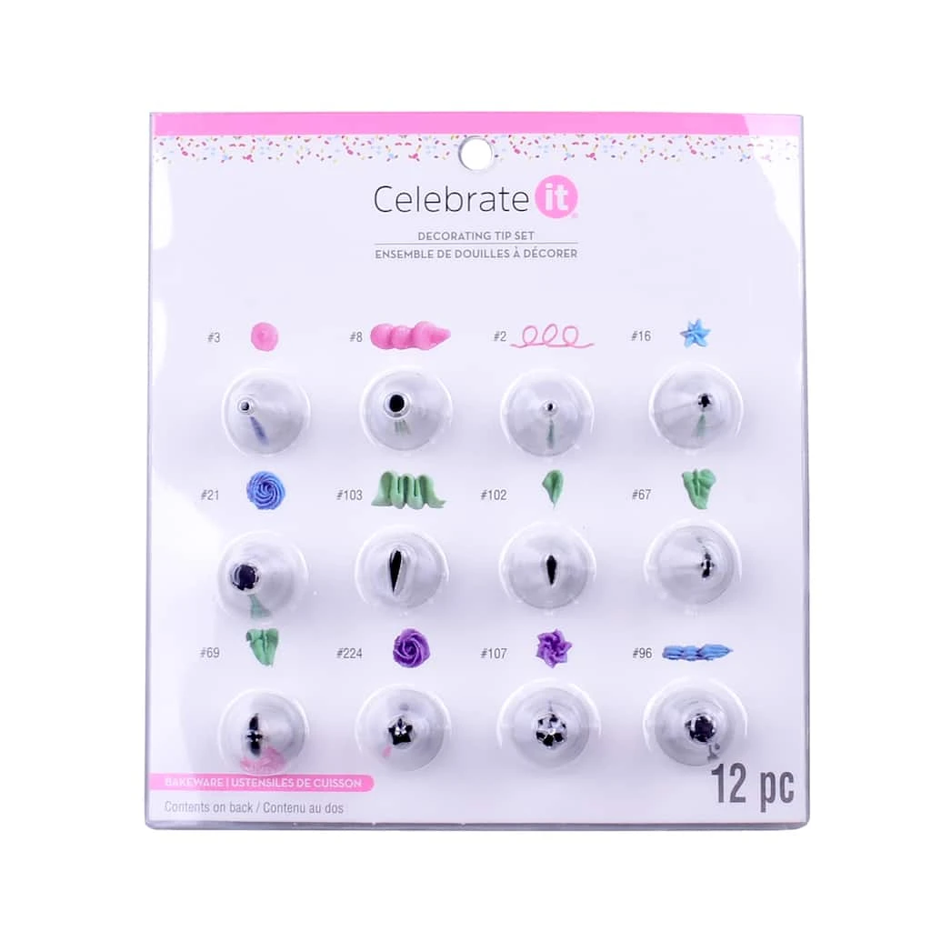 Promo π 6 Packs: 12 ct. (72 total) Decorating Tip Set by Celebrate It® 𧨠1 Promo π 6 Packs: 12 ct. (72 total) Decorating Tip Set by Celebrate It® π§¨
