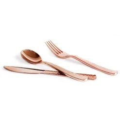 Best deal π 6 Packs: 120 ct. (720 total) Rose Gold Hammered Plastic Cutlery Set by Celebrate It™ π 5 Best deal π 6 Packs: 120 ct. (720 total) Rose Gold Hammered Plastic Cutlery Set by Celebrate It™ π -Celebrate It Sales Shop 10569131 3 1