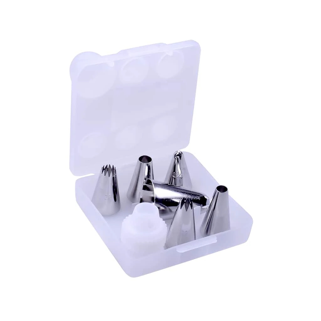 Cheap ⌛ 6 Pack: Cupcake Tip Set with Case by Celebrate It® ❤️ 2 Cheap ⌛ 6 Pack: Cupcake Tip Set with Case by Celebrate It® ❤️ - Image 2