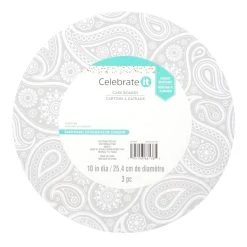 Discount ❤️ 10" Silver Paisley Cake Boards by Celebrate It® 👍
