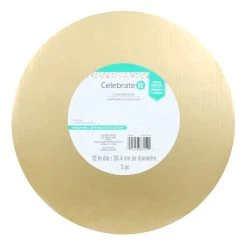 Cheap 🎉 12" Metallic Gold Cake Boards by Celebrate It® 🥰