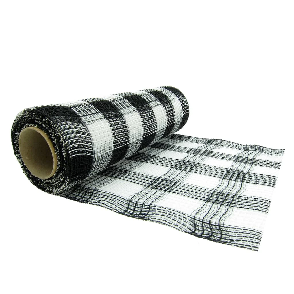 Coupon π₯ 12 Pack: 10" Black & White Buffalo Check Mesh by Celebrate It™ π 3 Coupon π₯ 12 Pack: 10" Black & White Buffalo Check Mesh by Celebrate It™ π - Image 3