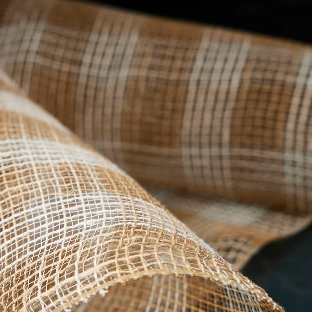 Deals ⭐ Tan & White Buffalo Check Mesh by Celebrate It™ 🤩 2 Deals ⭐ Tan & White Buffalo Check Mesh by Celebrate It™ 🤩 - Image 2