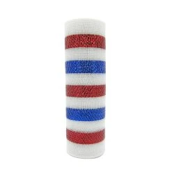 Brand new ✨ 12 Pack: 10" Red, White & Blue Striped Mesh by Celebrate It™ 🔔