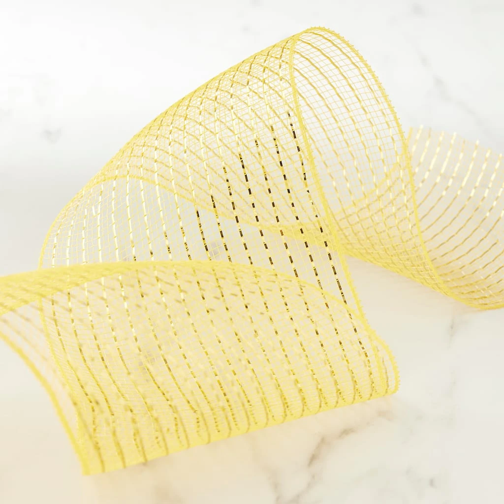 Brand new β 5.5" Mesh Mustard Ribbon by Celebrate It™ π― 2 Brand new β 5.5" Mesh Mustard Ribbon by Celebrate It™ π― - Image 2