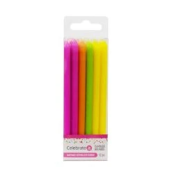 Deals 🛒 12 Packs: 12 ct. (144 total) Neon Colored Candles by Celebrate It® 🔔