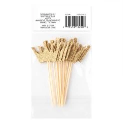 Deals 🔔 12 Packs: 12 ct. (144 total) Gold Crown Treat Toppers by Celebrate It® 🔥 -Celebrate It Sales Shop 10626390 6 1