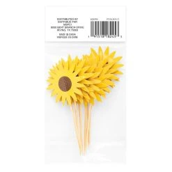 Best Sale 🧨 Glittery Sunflower Treat Toppers by Celebrate It® ⌛ -Celebrate It Sales Shop 10626395 6