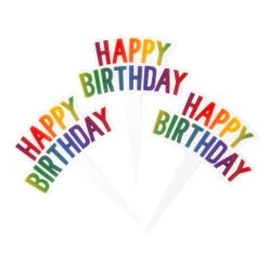 Budget ❤️ 12 Packs: 12 ct. (144 total) Happy 👍 Birthday Treat Toppers by Celebrate It® ⭐