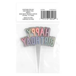 Budget ❤️ 12 Packs: 12 ct. (144 total) Happy 👍 Birthday Treat Toppers by Celebrate It® ⭐ -Celebrate It Sales Shop 10626396 6 1