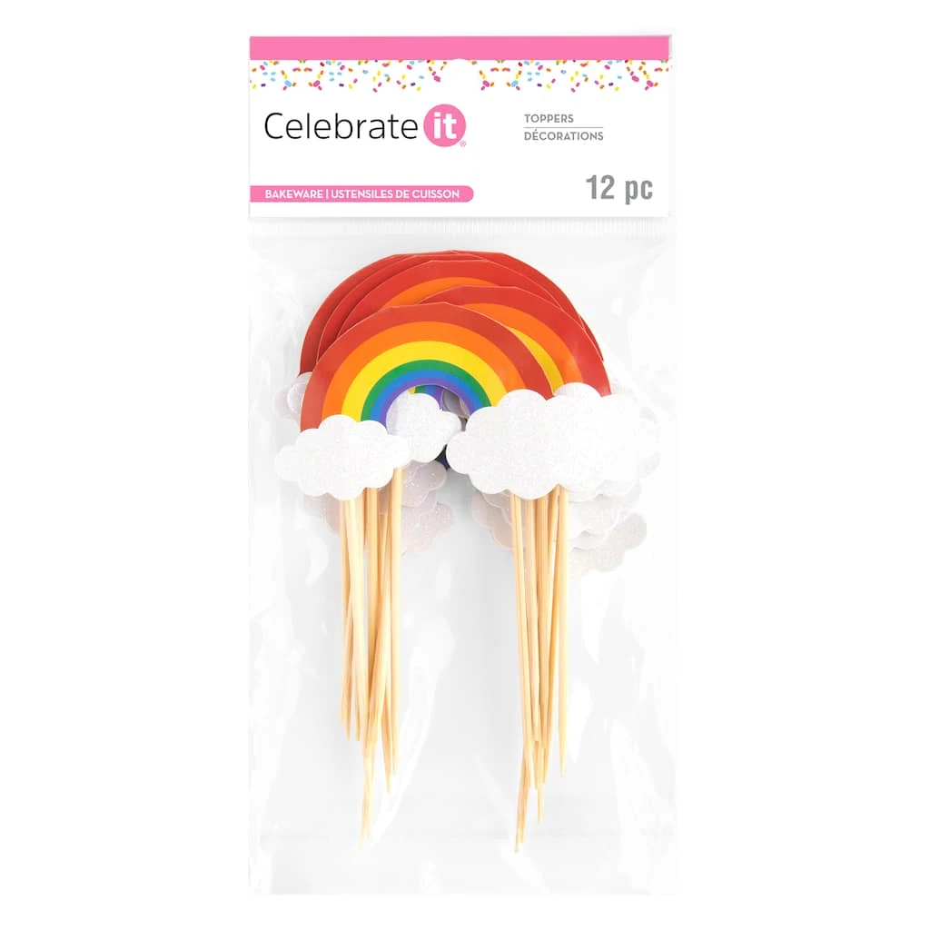 Best deal π 12 Packs: 12 ct. (144 total) Rainbow Treat Toppers by Celebrate It® π 3 Best deal π 12 Packs: 12 ct. (144 total) Rainbow Treat Toppers by Celebrate It® π - Image 3