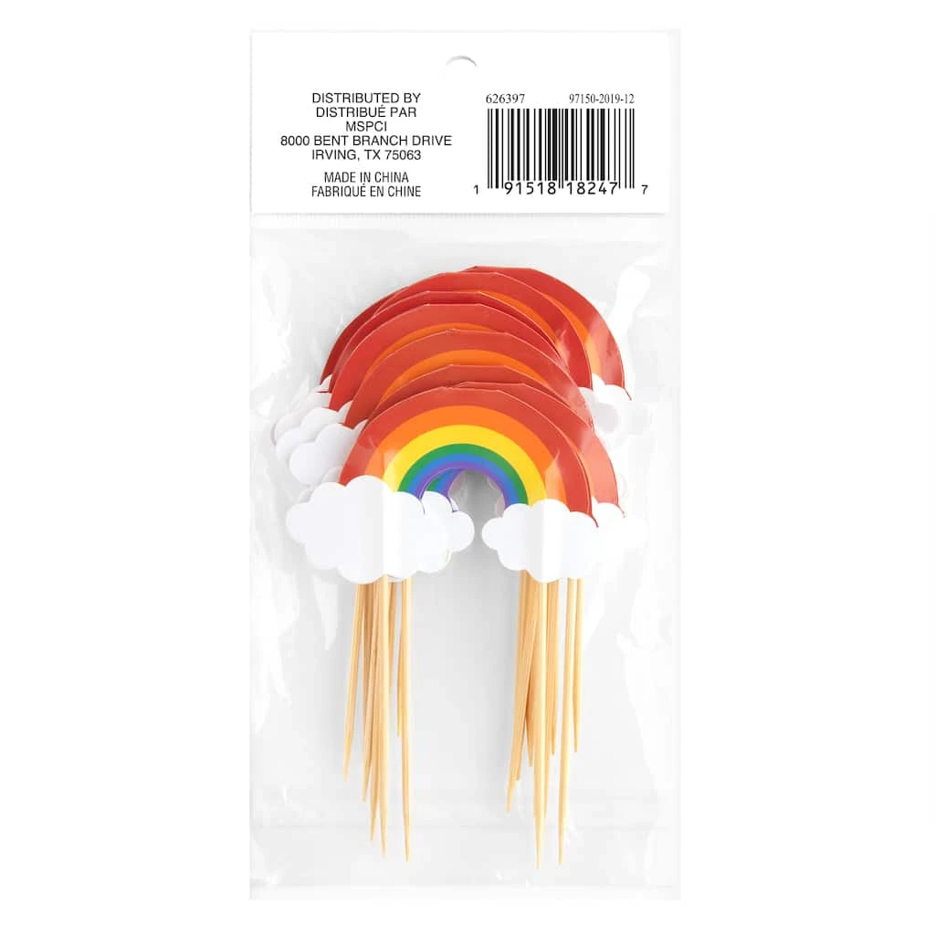 Best deal π 12 Packs: 12 ct. (144 total) Rainbow Treat Toppers by Celebrate It® π 4 Best deal π 12 Packs: 12 ct. (144 total) Rainbow Treat Toppers by Celebrate It® π - Image 4