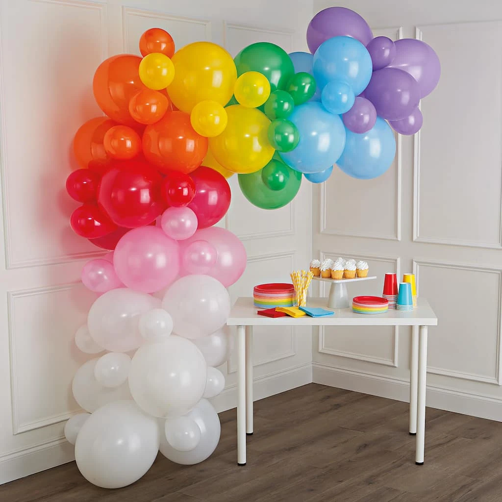Wholesale 🎉 10ft. Rainbow Balloon Garland by Celebrate It™ ❤️ 1 Wholesale 🎉 10ft. Rainbow Balloon Garland by Celebrate It™ ❤️