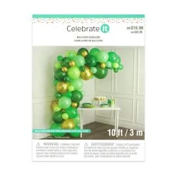 Budget 🛒 10ft. Green & Gold Balloon Garland by Celebrate It™ ✔️ -Celebrate It Sales Shop 10655757 5