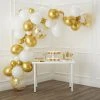 Budget 🧨 6 Pack: 10ft. Gold & White Balloon Garland by Celebrate It™ ✨