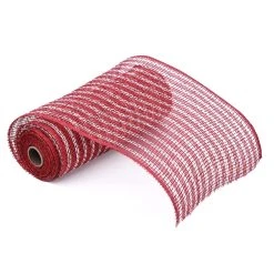 New 🌟 12 Pack: Poly Burlap Striped Mesh by Celebrate It™ ⌛