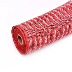 New 🌟 12 Pack: Poly Burlap Striped Mesh by Celebrate It™ ⌛ -Celebrate It Sales Shop 10658575 3 1