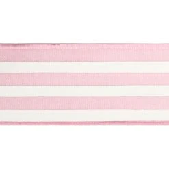 Deals ✨ 12 Pack: 2.5" Faux Linen Wired Striped Ribbon by Celebrate It™ 😀 -Celebrate It Sales Shop 10659008 3