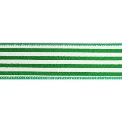 Brand new ❤️ 12 Pack: 1.5" Faux Linen Wired Striped Ribbon by Celebrate It™ ❤️ -Celebrate It Sales Shop 10659009 3 1