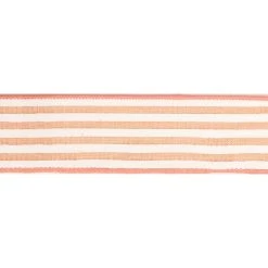 Best Sale 🛒 12 Pack: 1.5" Stripe Faux Linen Wired Ribbon by Celebrate It™ Décor 🥰 -Celebrate It Sales Shop 10659013 3 1