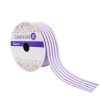 Outlet 🔥 1.5" Faux Linen Wired Thin Striped Ribbon by Celebrate It™ Décor ⌛
