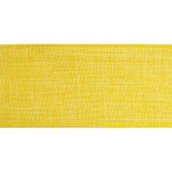 Outlet ✔️ 2.5" Faux Linen Wired Ribbon by Celebrate It™ Décor 😍 -Celebrate It Sales Shop 10659026 3