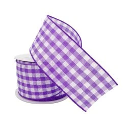 Wholesale 😉 12 Pack: 2.5" Gingham Wired Ribbon by Celebrate It™ Décor 🎉 -Celebrate It Sales Shop 10659027 2 1