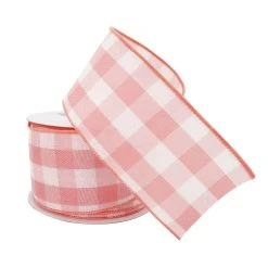 Wholesale ✨ 12 Pack: 2.5" Gingham Wired Ribbon by Celebrate It™ Décor ❤️ -Celebrate It Sales Shop 10659028 2 1