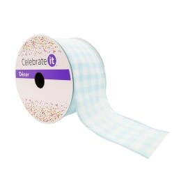 Cheapest ⭐ 2.5" Gingham Wired Ribbon by Celebrate It™ Décor 😀