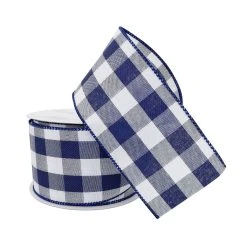 Outlet 😍 12 Pack: 2.5" Buffalo Check Wired Ribbon by Celebrate It™ Décor ⭐ -Celebrate It Sales Shop 10659035 2 1