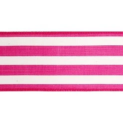 Coupon ✨ 12 Pack: 2.5" Faux Linen Wired Thick Striped Ribbon by Celebrate It™ Décor 😍 -Celebrate It Sales Shop 10659039 3 1