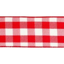 Cheap ✔️ 12 Pack: 2.5" Buffalo Check Wired Ribbon by Celebrate It™ Décor ✔️ -Celebrate It Sales Shop 10659041 3 1