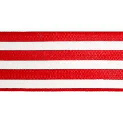 Outlet ⌛ 12 Pack: 2.5" Faux Linen Wired Thick Striped Ribbon by Celebrate It™ Décor ⌛ -Celebrate It Sales Shop 10659047 3 1
