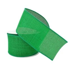 New 👍 12 Pack: 2.5" Faux Linen Wired Ribbon by Celebrate It™ 🌟 -Celebrate It Sales Shop 10659048 2 1