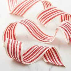 Top 10 ❤️ 2.5" Red & Ivory Stripe Faux Cotton Wired Ribbon by Celebrate It™ ✔️ 7 Top 10 ❤️ 2.5" Red & Ivory Stripe Faux Cotton Wired Ribbon by Celebrate It™ ✔️ -Celebrate It Sales Shop 10659064 20