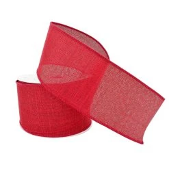 Cheapest ⌛ 12 Pack: 2.5" Faux Linen Wired Ribbon by Celebrate It™ 🥰 -Celebrate It Sales Shop 10659070 2 1