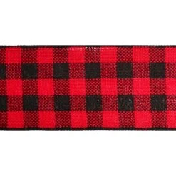 Hot Sale ⭐ 2.5" Red & Black Buffalo Check Wired Ribbon by Celebrate It™ ✨ 6 Hot Sale ⭐ 2.5" Red & Black Buffalo Check Wired Ribbon by Celebrate It™ ✨ -Celebrate It Sales Shop 10659071 3