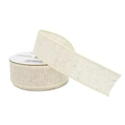 Best Sale 🧨 12 Pack: 1.5" Faux Burlap Wired Ribbon by Celebrate It™ 🔥 -Celebrate It Sales Shop 10659072 2 1