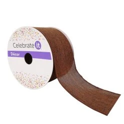 Best deal ✨ 12 Pack: 2.5" Faux Linen Wired Ribbon by Celebrate It™ Décor 🌟