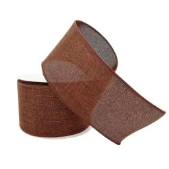 Best deal ✨ 12 Pack: 2.5" Faux Linen Wired Ribbon by Celebrate It™ Décor 🌟 -Celebrate It Sales Shop 10659083 2 1