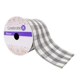 Best reviews of 😀 4" Buffalo Check Wired Ribbon by Celebrate It™ Décor 😀